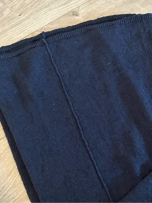 Free People knit wide-leg pants with a high-rise waist, Black, Size Large, NWOT thumbnail 7