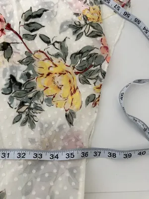 Maurices White Floral Swiss Clip Dot Kimono Multi Pastel Open Front thumbnail 7