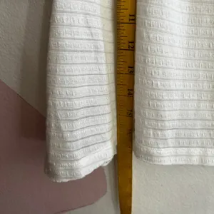Free People White Smocked Top‎ Boho Cottagecore Prairie XS thumbnail 5