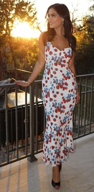 Reformation Laine Dress Strawberry Jam sz 6 NEW thumbnail 1