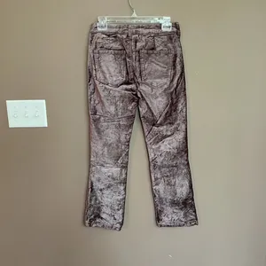 NWT Free‎ People Velvet Crop Pants Taupe Size 26 thumbnail 9