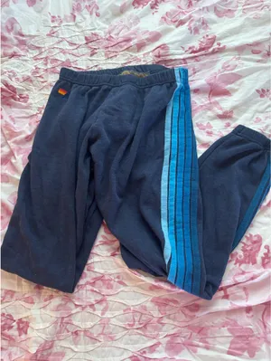 Aviator Nation 5 Stripe Sweatpants Blue thumbnail 2