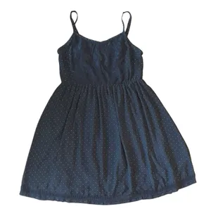 Torrid Womens Plus Size 1 1X 14 Black white polka dot babydoll empire dress thumbnail 1