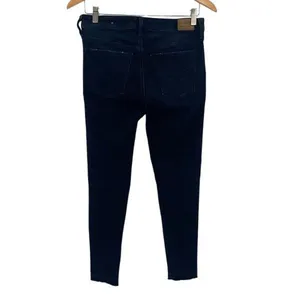 American Eagle Womens Super Stretch X4 Distressed High Rise Jegging‎ Dark Wash 6 thumbnail 3