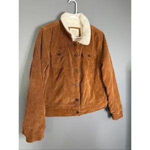 Ashely Sunrise Collection 26 International Brown Corduroy Lined Jacket XL thumbnail 2