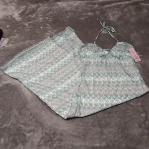 Crochet Slip Dress-Wild Fable-Aqua Blue XS thumbnail 3