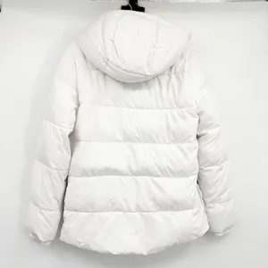Abercrombie & Fitch‎ Womens White Relaxed Ultra Sherpa Hooded Puffer Jacket M thumbnail 8