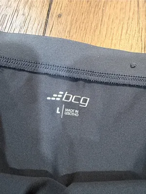 bcg women Athletic compression shorts in Charcoal Gray L thumbnail 2