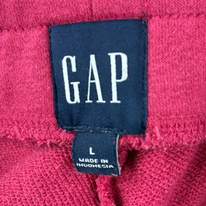 GAP Logo 1969 Fleece Short Size L Fuschia Spellout Y2K Comfy Loungewear Heritage thumbnail 4