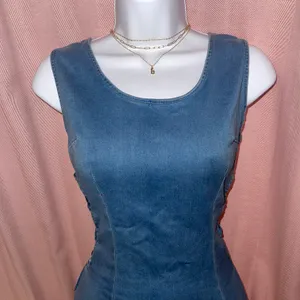 Mebon Denim Dress Blue Size L thumbnail 2