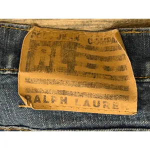 Polo Jeans Co Ralph Lauren Blue Low Rise Flare Jeans‎ Size 12 32x30 Western Y2K thumbnail 3
