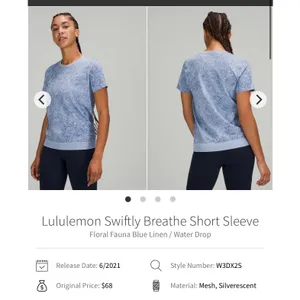 Lululemon Swiftly Breathe Short Sleeve L/XL women thumbnail 2