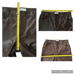 Abercrombie & Fitch Curve Love Vegan Leather 90’s Relaxed Ultra High 33 16 Short thumbnail 10