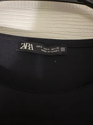 ZARA Black Long Sleeve Bodysuit thumbnail 4