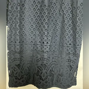 Loft Navy‎ Shift Dress with Lace Shell Size 4 thumbnail 3