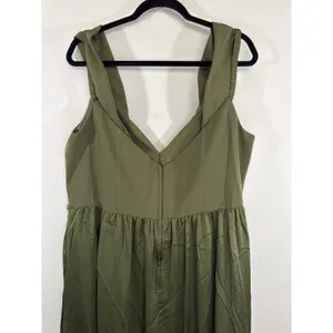 DB Studio Maxi Dress Gown Green V-Neck‎ Sleeveless Women 20 Formal Wedding Guest thumbnail 7