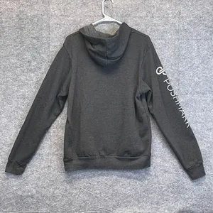 POSHMARK Hoodie Sweatshirt Women's Large Charcoal Gray Pocket Long Sleeve Fleece thumbnail 10