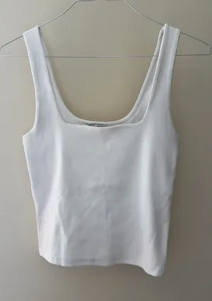 ZARA Ribbed Tank Top thumbnail 1