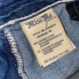 Women's MissMe 31 straight Blue Jeans with Wing Embroidery thumbnail 7