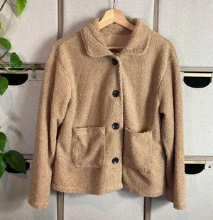 Tan teddy Shacket  thumbnail 1