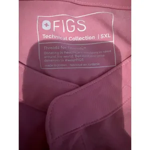 FIGS Rafaela Scrub Top Womens 5XL Pink FIONx Oversized Medical 1000214 thumbnail 3