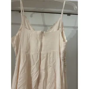 Pink Crochet Slip Dress Women’s Large Asymmetrical Flowy Boho Concert Festival thumbnail 6