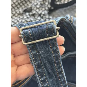 Levi‎ Strauss Skinny Denim Overalls Womens Size 24 Dark Wash Stretch Y2K Cotton thumbnail 6