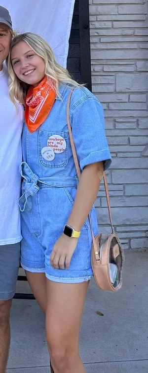 denim romper Size 2 thumbnail 1