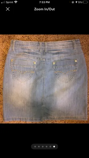 Jean Skirt Blue Size M thumbnail 6