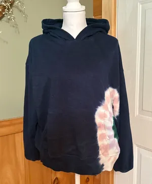 Wildfox large tiedye hooded kangaroo pocket sweatshirt thumbnail 1