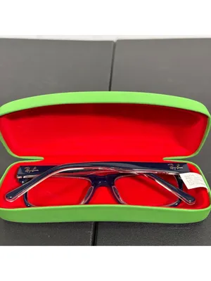 Ray Ban RB 5268 Unisex Rectangle Blue Eye Glasses thumbnail 2