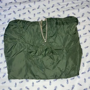 Green Quarter zip lightweight wind breaker thumbnail 4