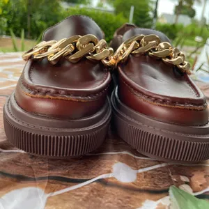 Kelsi Dagger Brown Loafers with Gold Accent thumbnail 4