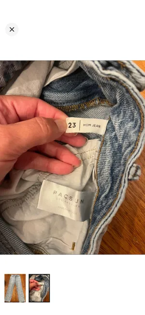 PacSun Light Blue Straight Leg Women's Jeans thumbnail 2