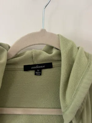 Green Zip up Hoodie Size M thumbnail 4