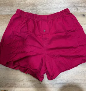 Fruit of the Loom Women's Bright Red Athletic Lounge Shorts thumbnail 1