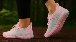 Lightweight Pink Breathable Barefoot Athletic Shoes with Anti-Slip Sole thumbnail 3