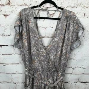 Free People Universal Surplice‎ Jumpsuit In Taupe thumbnail 5