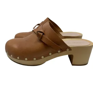 Loeffler Randall‎ Roberta Low-Heel Clogs Cognac Leather Brown Tan Size 5.5 thumbnail 13