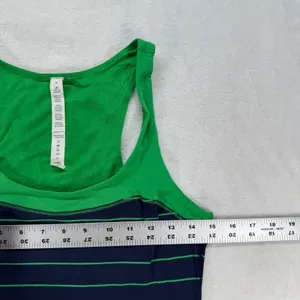 Lululemon Tank Top Racerback‎ Striped Athletic Sleeveless Size 6 thumbnail 2