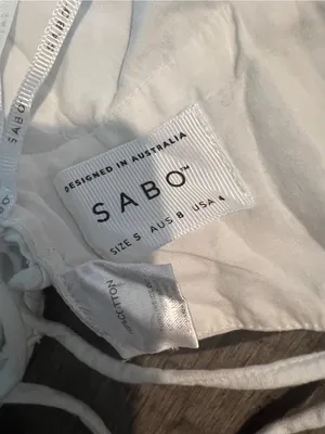 SABO Skirt Ginny Top in white small thumbnail 11
