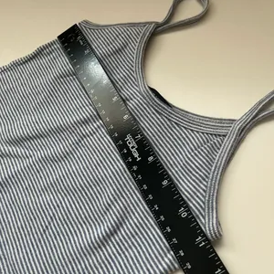 Brandy Melville Blue White Striped Skylar Cami Tank Top thumbnail 7