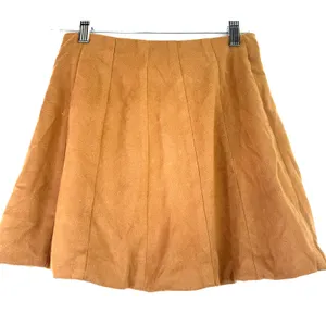 Altar'd State Brown Faux Suede Cassie Mini Button Up Skirt Size XS thumbnail 3