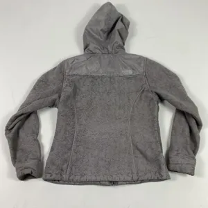 The‎ North Face Jacket Womens Small Gray Hooded Full Zip Fleece Embroidered Logo thumbnail 11