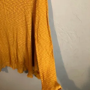 Left of Center Butter‎ Yellow Asymmetrical Long Sleeve Top thumbnail 7