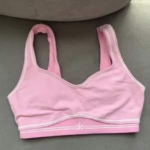 Alo Yoga Airbrush Heart Throb Bra Sweet Pink/White S thumbnail 2