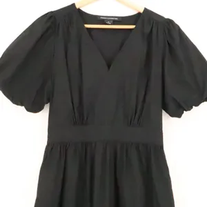 French Connection Tiered Maxi Dress Womens Size XS Black Puff Sleeve Pockets thumbnail 9