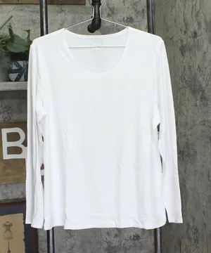 32 Degrees Womens Heat Long-Sleeve Scoop Neck Top White 2XL thumbnail 1
