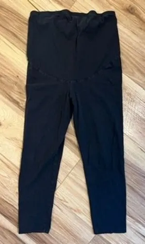 HM Sm/Med Mama Maternity Black Over Belly Leggings‎ Pants Minimal Basic Casual thumbnail 1
