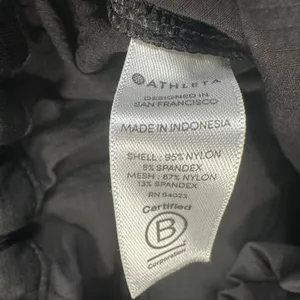 Athleta Drawstring Utility Straight Leg Active Pants Women's 10 Black Pockets thumbnail 7